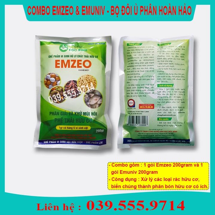 EMZEO & EMUNIV DÙNG Ủ RÁC THẢI HỮU CƠ VÀ KHỬ MÙI HÔI , HIỆU LỰC PHẦN HỦY CAO
