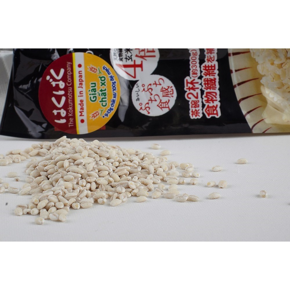 Hạt Đại Mạch Mochimugi HakuBaku (800g) - Giàu chất xơ, hỗ trợ giảm cân, kiểm soát  cholesterol và đường