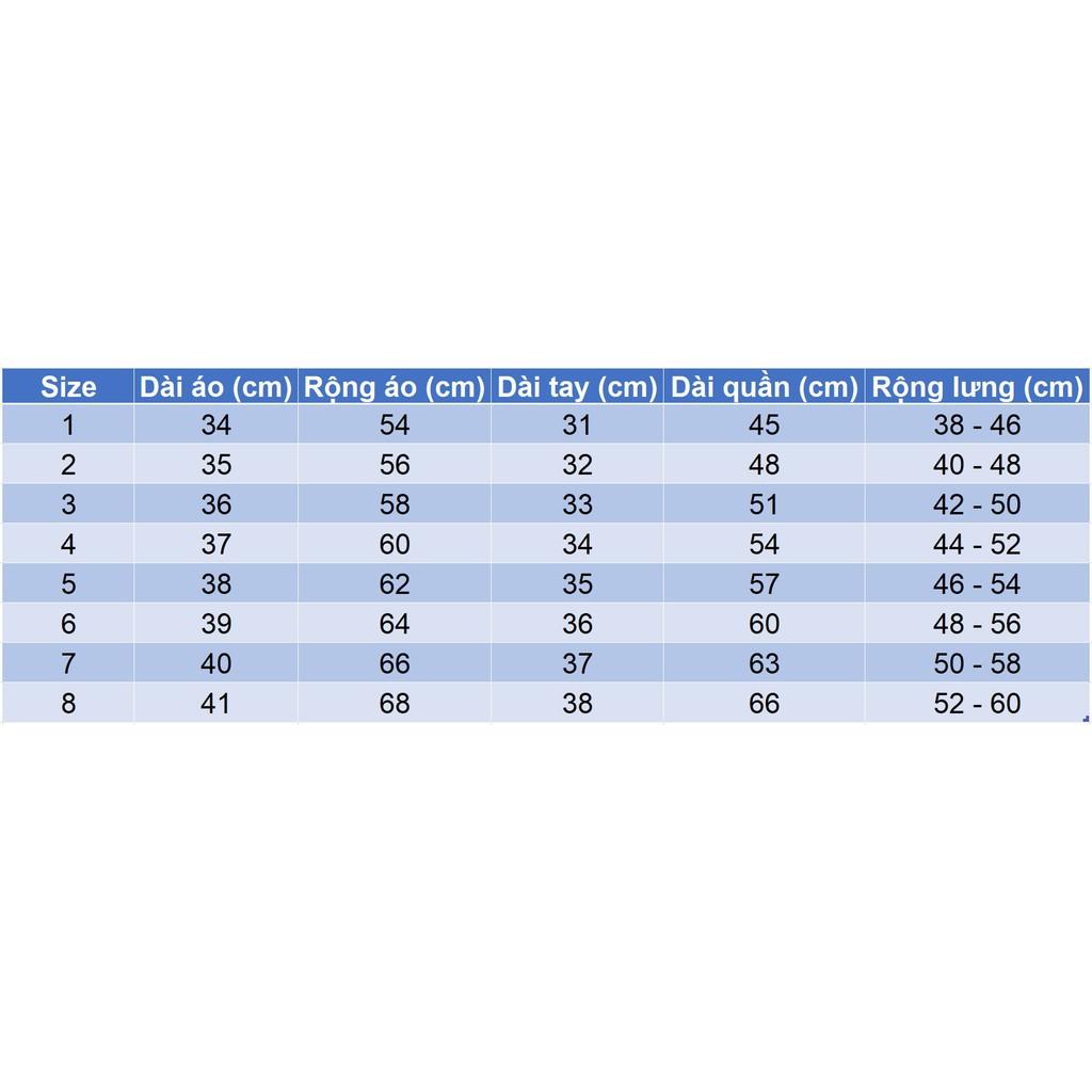 Bộ thun dài tay cho bé gái