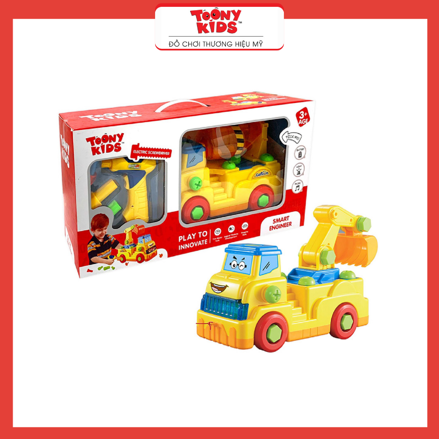 Đồ Chơi Xe Công Trình TOONYKIDS - Đồ Chơi Xe Lắp Ráp Cho Bé - SMART ENGINEER TN005