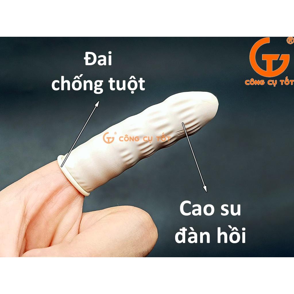 Túi 100g bao ngón tay cao su tối thiểu 150 chiếc