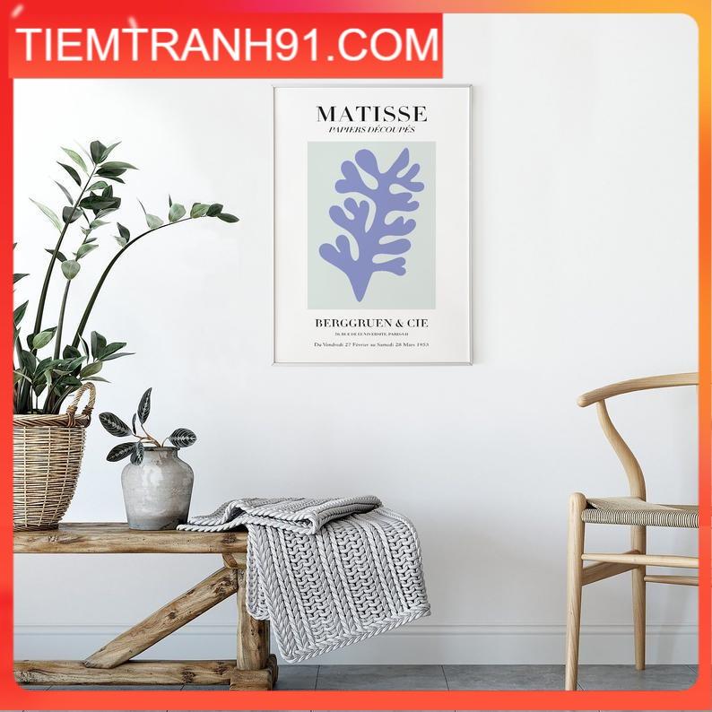 Tranh treo tường | Tranh Matisse - Papiers Decoupes Poster - Lilac - Neutral Colors