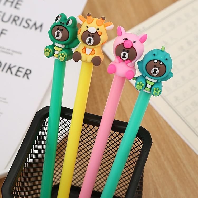Bút Mực Gel Ngòi 0.5mm Kiểu Dáng Hoạt Hình Đáng Yêu Xinh Xắn