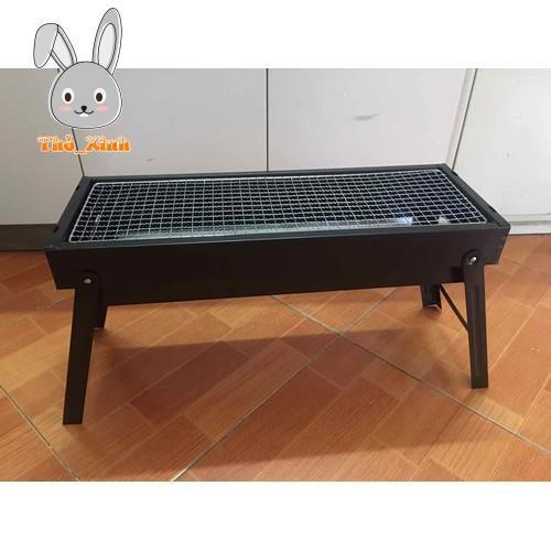 Bếp Nướng Than Hoa Dài Hình Chữ Nhật Ngoài Trời Cao Cấp Tiện Ích