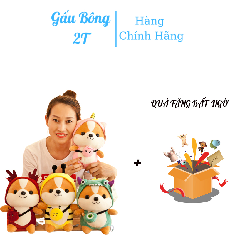 Gấu Bông Sóc Con Cosplay Cute- Gấu Bông 2T-Thú Bông Chibi Với Vải Nhung Co Giãn Lót Bông Gòn Cao Cấp