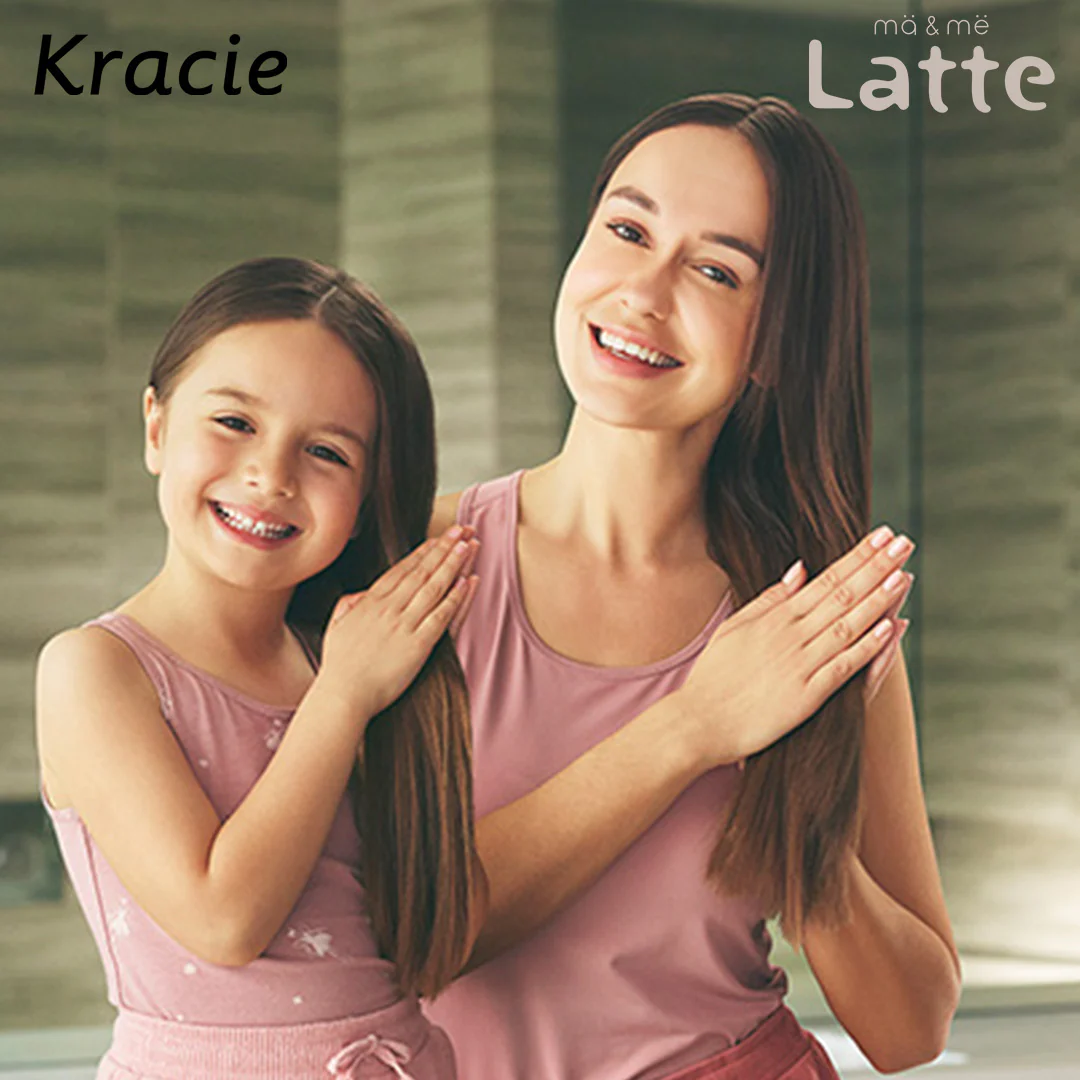 Dầu Gội 2 Trong 1 Dành Cho Cả Gia Đình Kracie Ma & Me Latte 2 In 1 Rinse In Shampoo 490 mL