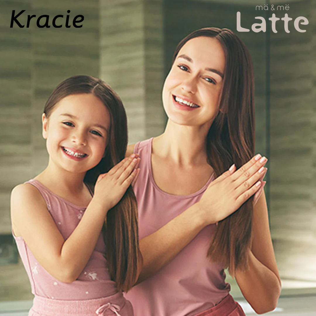 Dầu Gội 2 Trong 1  Dành Cho Cả Gia Đình Kracie Ma &amp; Me Latte 2 In 1 Rinse In Shampoo 490 mL