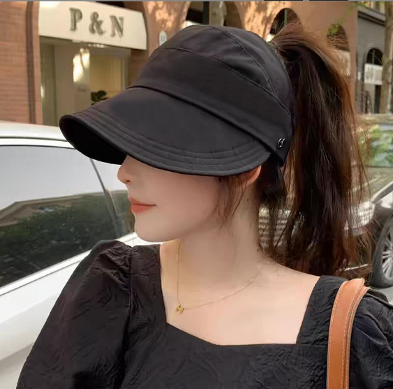Mũ nữ lưỡi trai vành vừa phong cách Hàn, nón đi nắng chống tia cực tím cao cấp