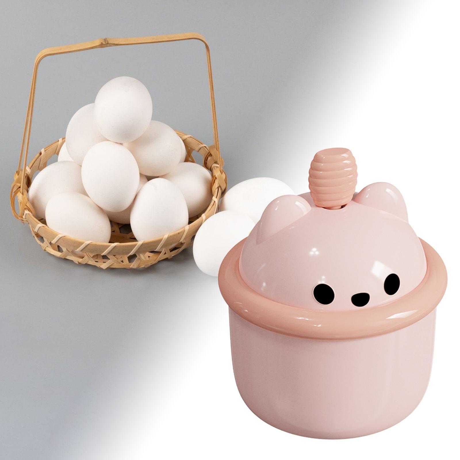 Egg Beater Whisk Cute Bear Shape Practical Hand Push Egg White Blender Mixer