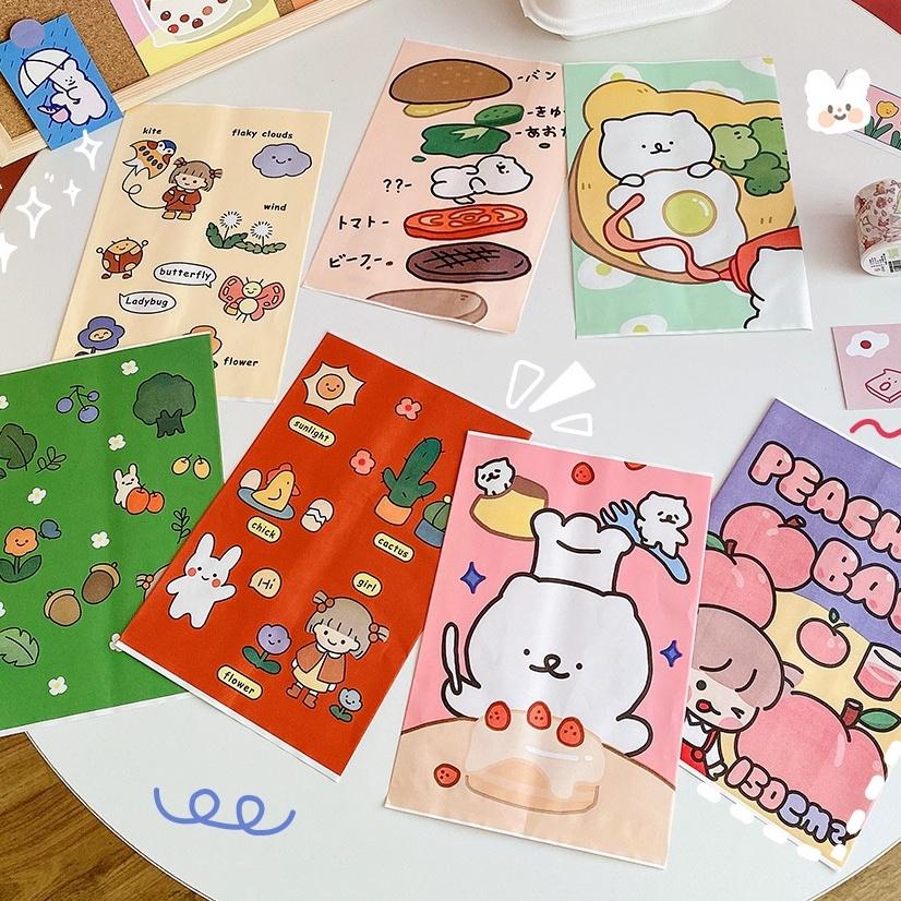 Túi Giấy Đựng Quà Phong Cách Hàn Quốc - Túi Giấy Gói Kẹo/ Đựng Đồ size lớn 21 x 14.5 cm DUASHOP