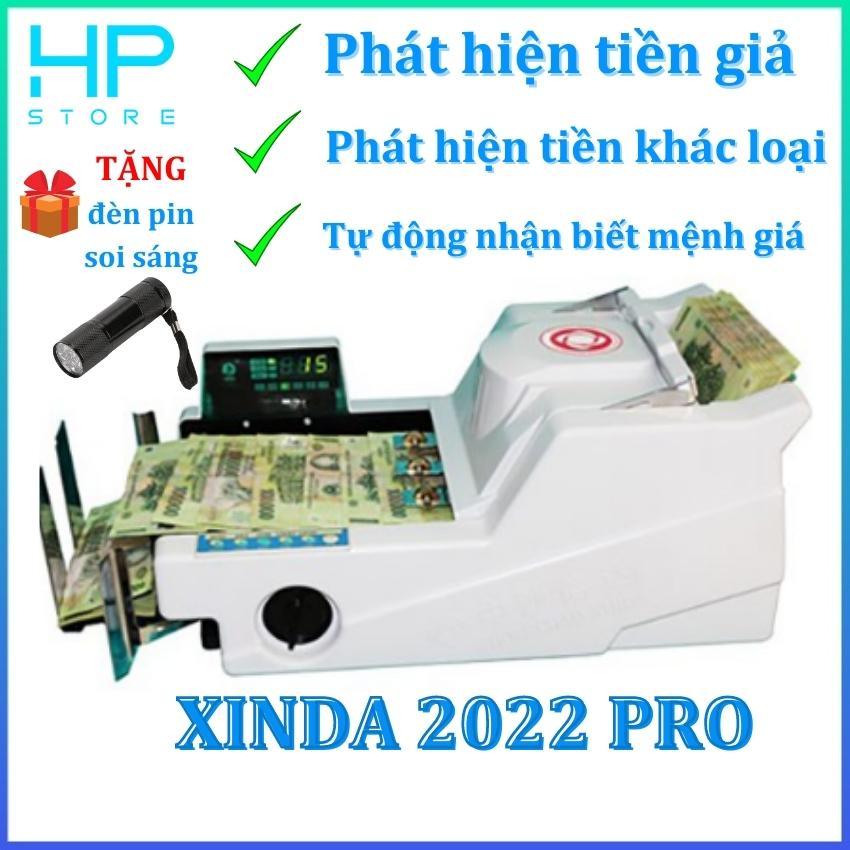 Máy đếm tiền phát hiện tiền gi.ả, phát hiện tiền khác loại XINDA - 2022PRO, mẫu mới 2022