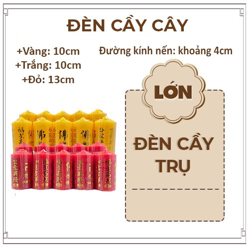 Nến trụ 1pcs không mùi không khói