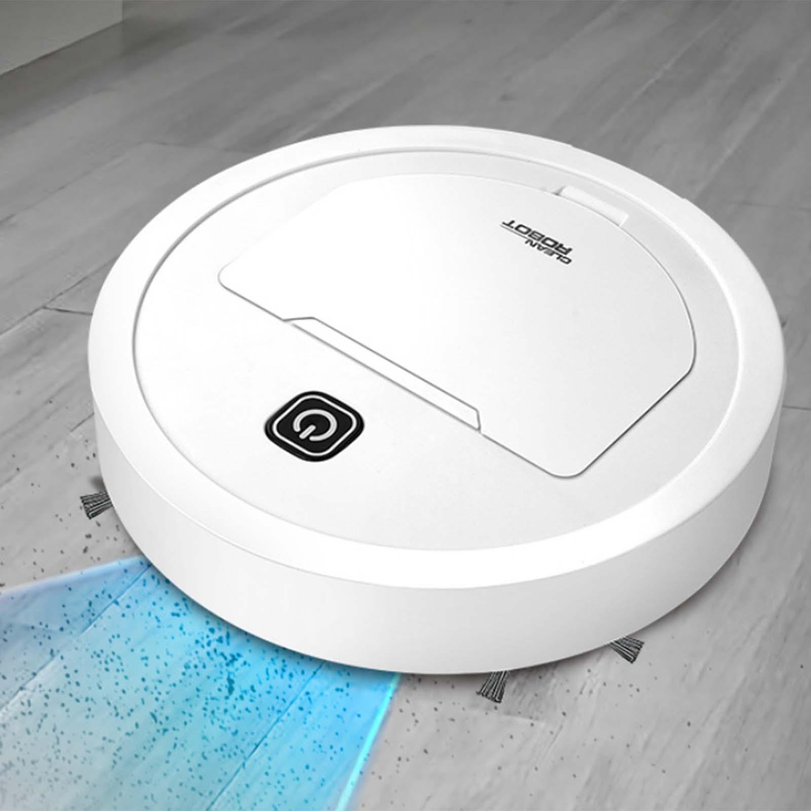 Suction Cleaner White Quiet Intelligent Robot Vacuum for Office Carpet
