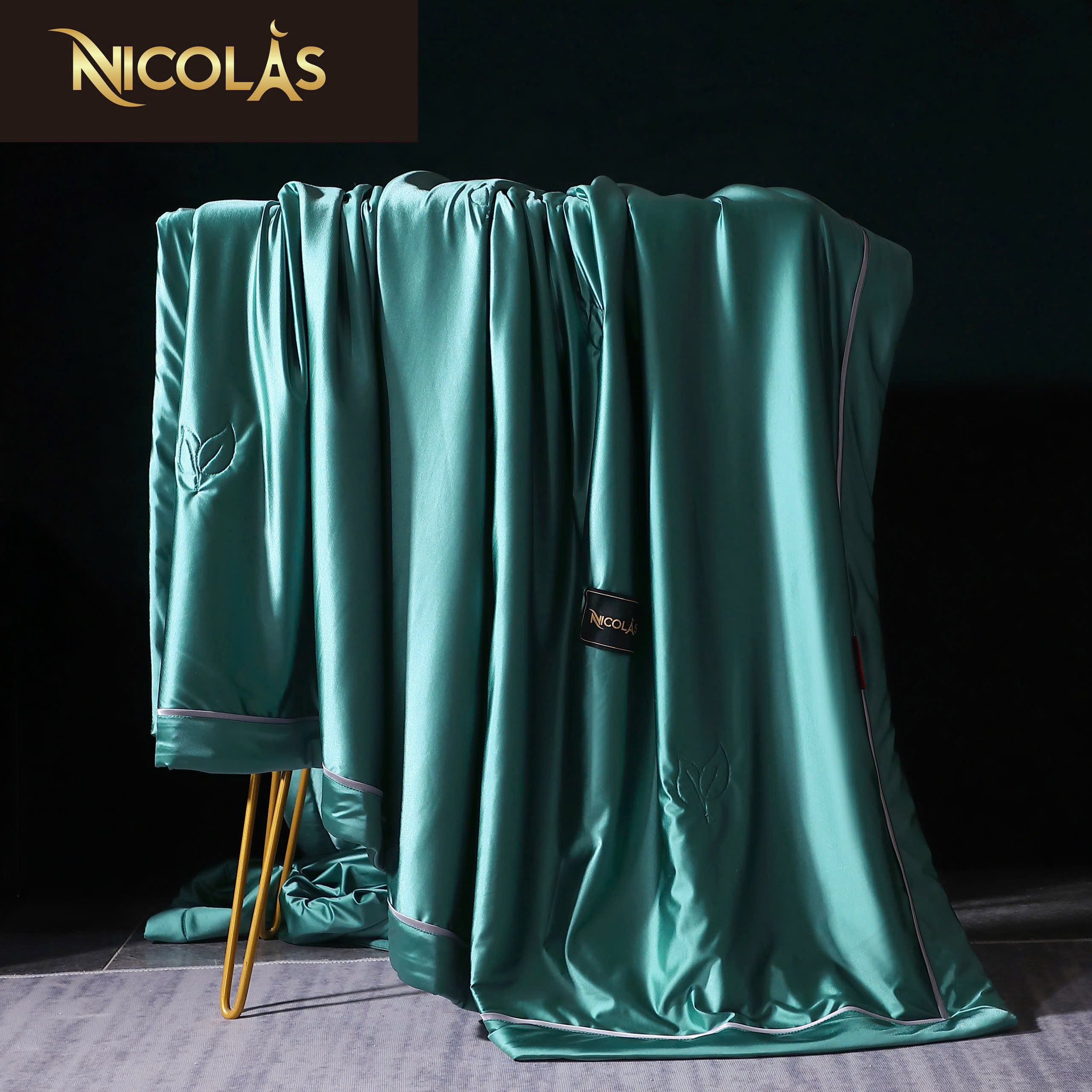 CHĂN HÈ LỤA LẠNH TƠ TẰM NICOLAS Hàng chính hãng