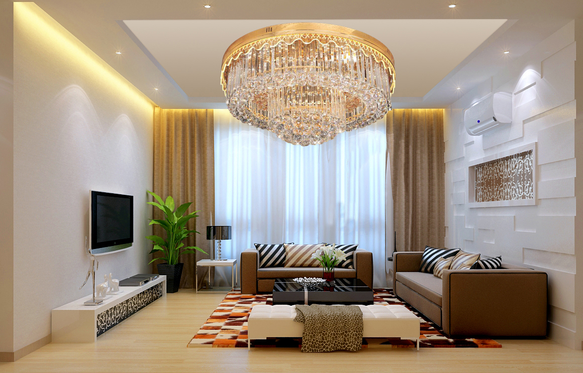 Đèn mâm ốp trần - pha lê trang trí VKT-NC-9129A có điều khiển từ xa
