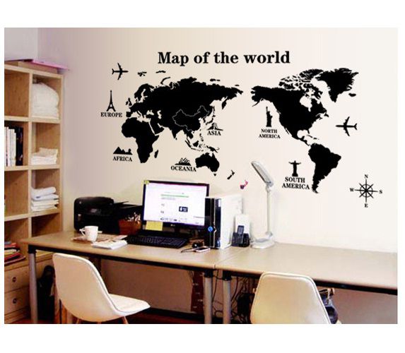 Decal dán tường tranh trang trí phòng khách sang trọng, khác lạ, độc đáo AmyShop