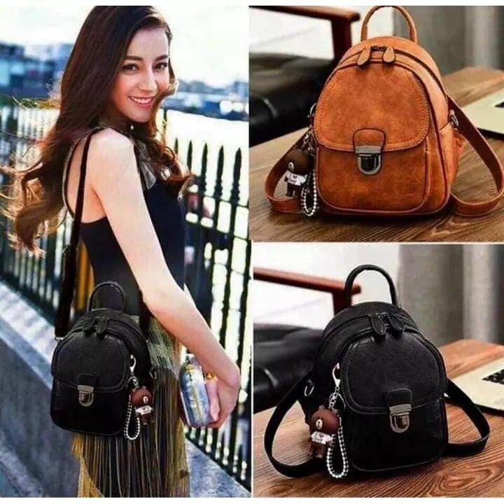 Balo Mini dáng trơn 2 khóa MS012