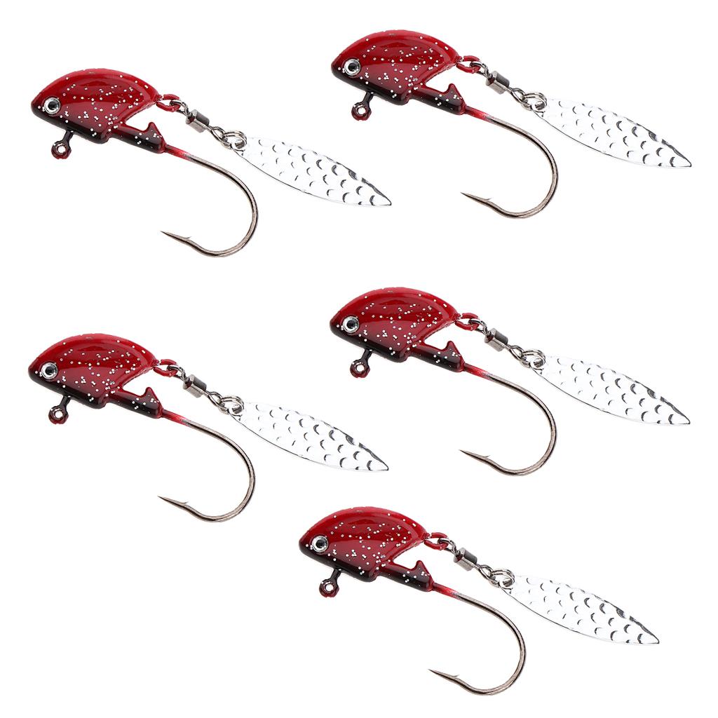 5 Pieces Fishing Jig Lure Freshwater Saltwater Bait Hook Tackle