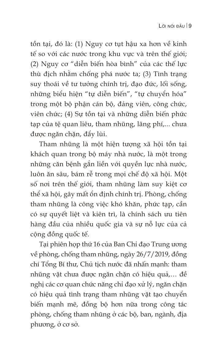 Một số giải pháp đẩy lùi tình trạng tham nhũng vặt trong giải quyết các thủ tục hành chính ở nước ta hiện nay (Sách chuyên khảo)