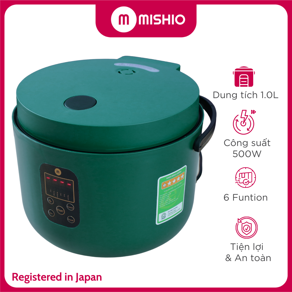 Nồi Cơm Điện Tử  Mishio MK300 Lòng Niêu 1.2L