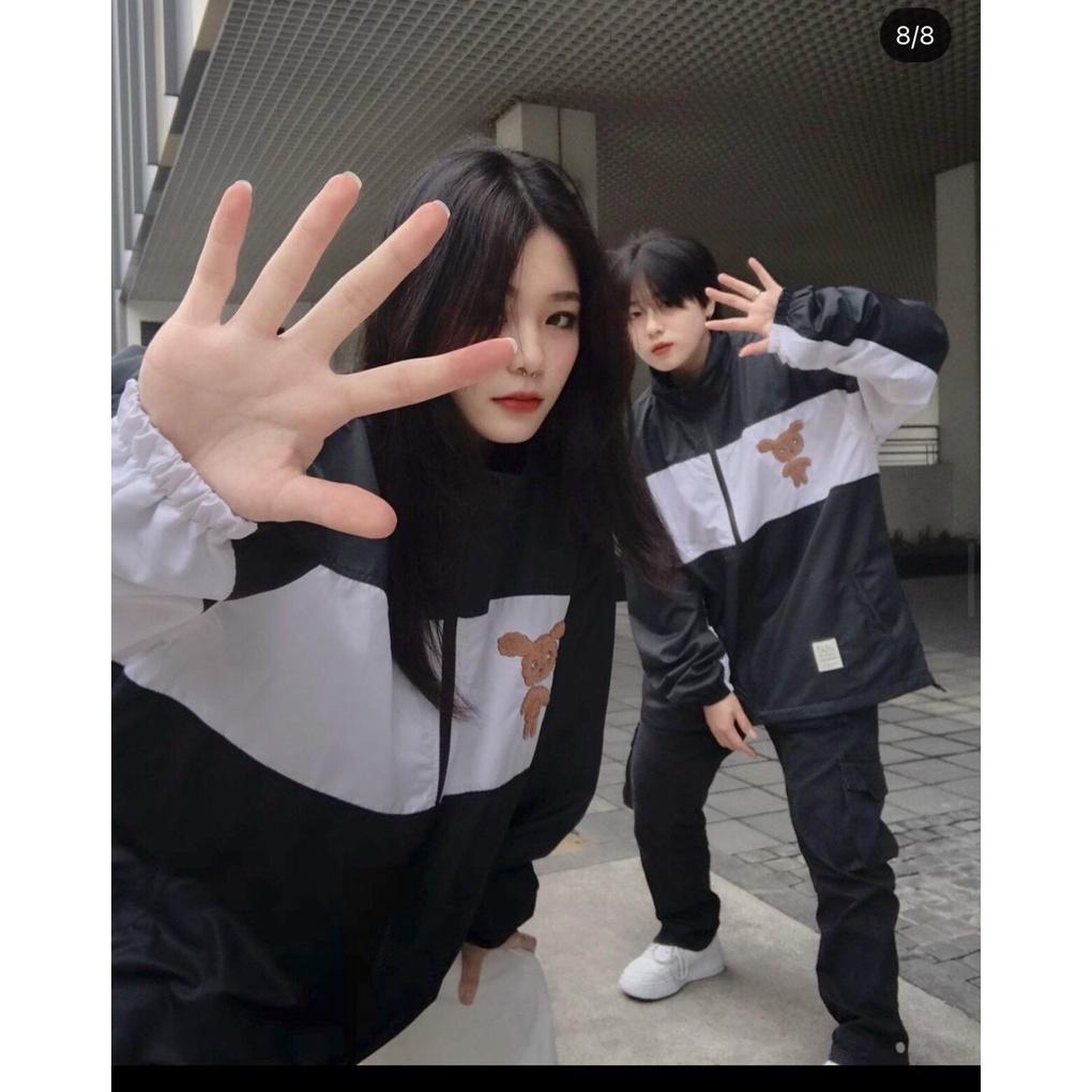 Áo Khoác Bomber Jackets Dù 2 Lớp LASTIC Form Rộng Nam Nữ Unisex Ulzzang KUN