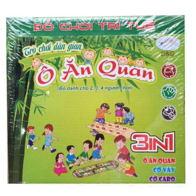 Bộ cờ Ô ăn quan 3 trong 1