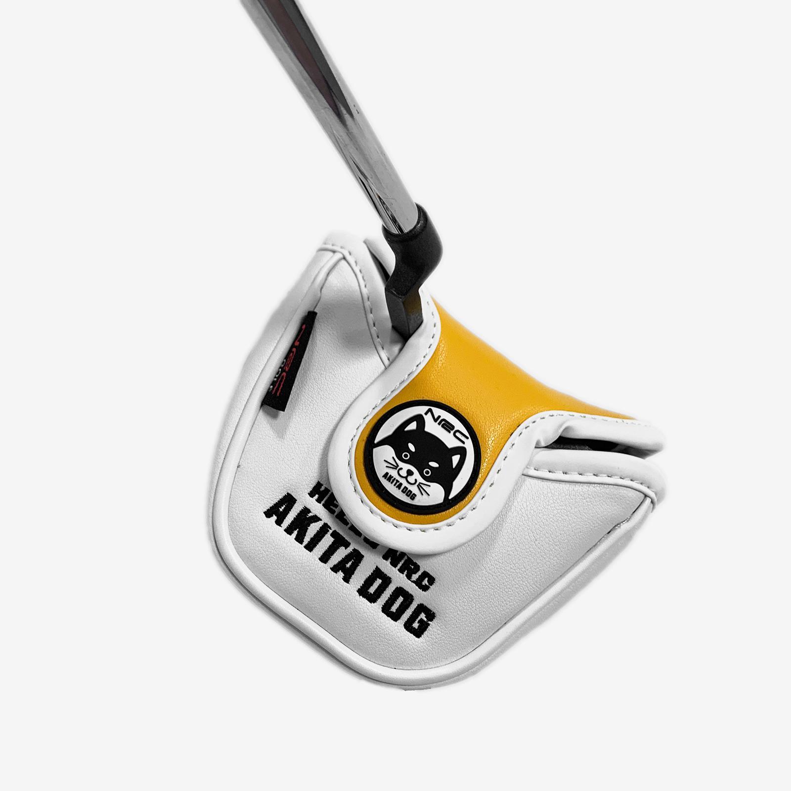 4xCompact Golf Mallet Putter Head Cover Headcover w/ Magnetic Closure