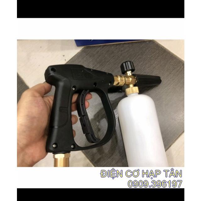 Bình phun bọt tuyết 1L + súng xịt rửa xe, bình tạo bọt 1 lít+ súng rửa xe, bình tạo bọt tuyết