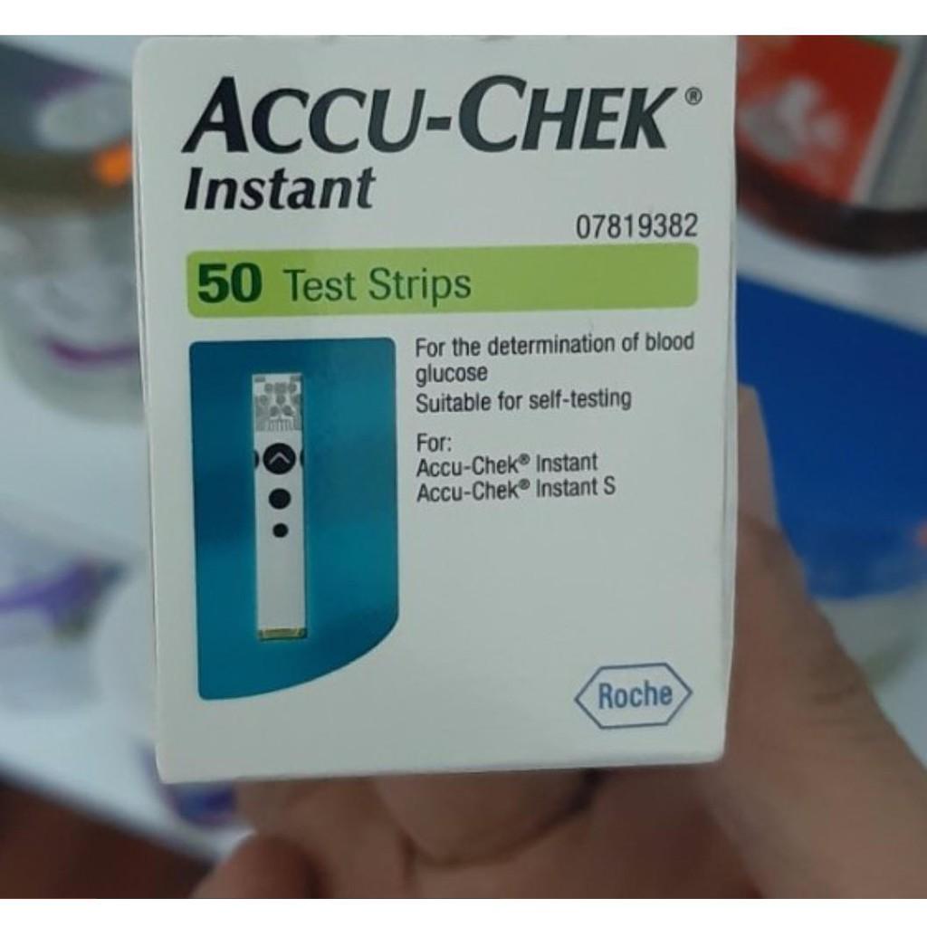 Que thử đường huyết Accu-Chek Instant nhập khẩu chính ngạch, có tem niêm phong &amp; nhãn phụ TV