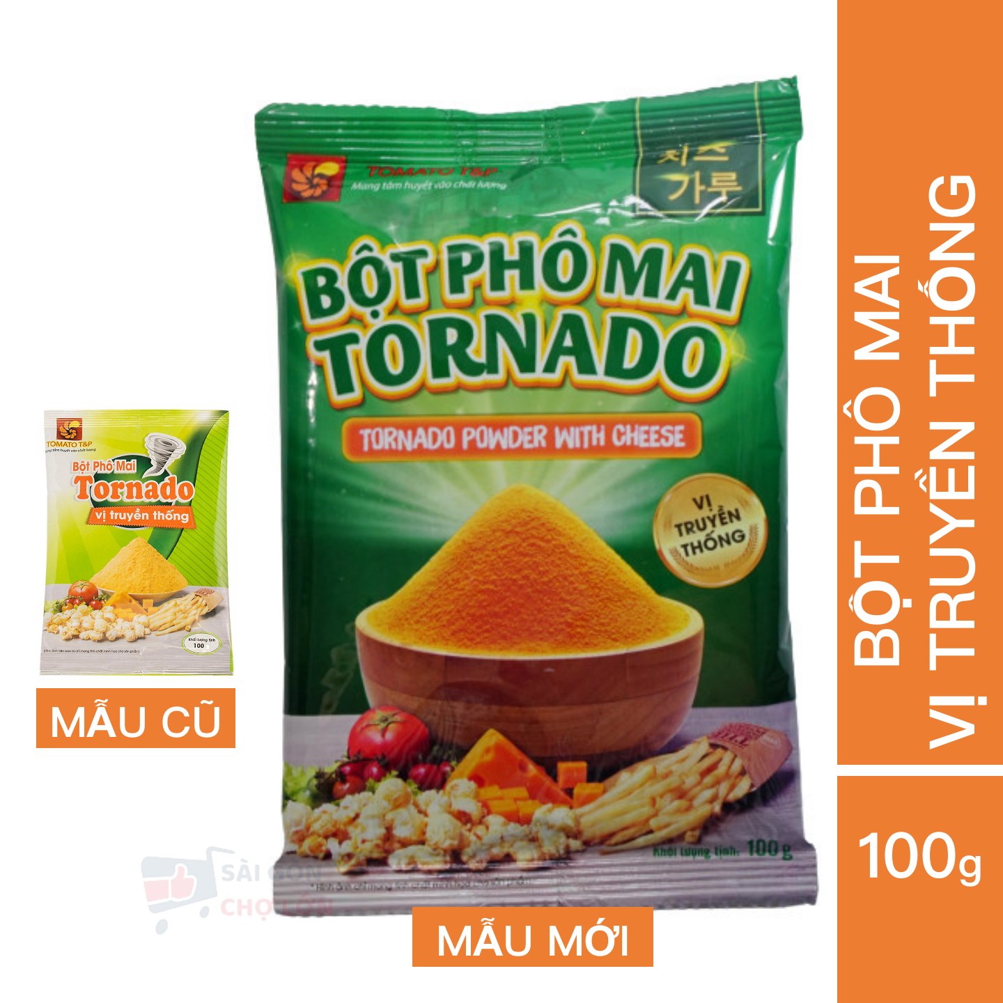 Bột Phô Mai Tornado Vị Truyền Thống (100g / Gói)