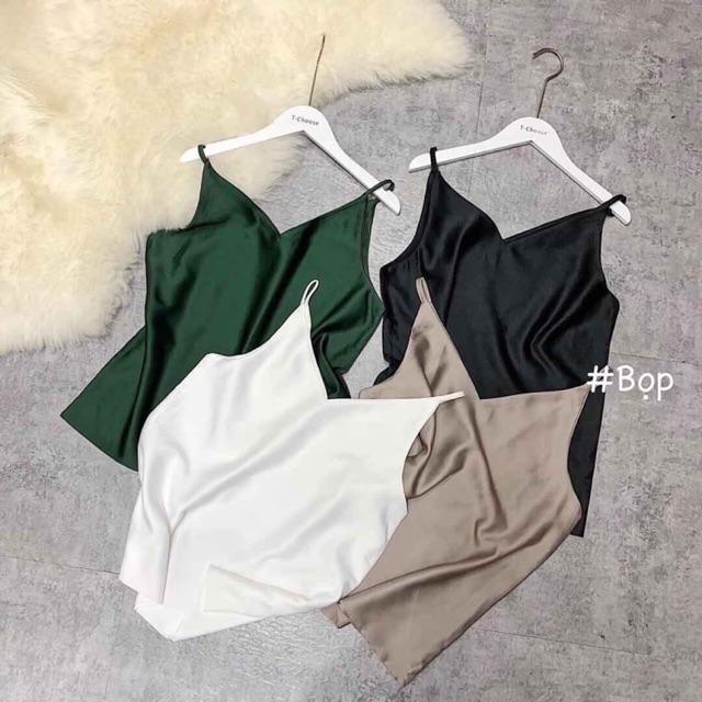 Áo 2 dây lụa satin siêu đẹp