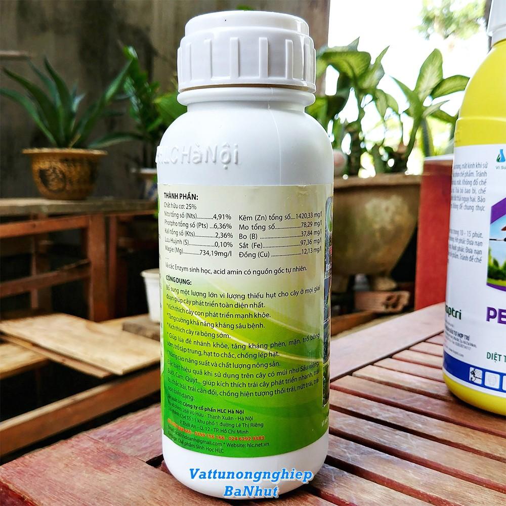 Phân Bón Hữu Cơ Cao Cấp HLC 16 Chai 500ml Ra Rễ Cực Mạnh, Xanh Bền, Siêu Lớn Trái