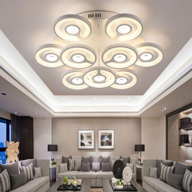 Đèn trần DAMOR 3 chế độ ánh sáng hiện đại - kèm bóng LED chuyên dụng và điều khiển từ xa