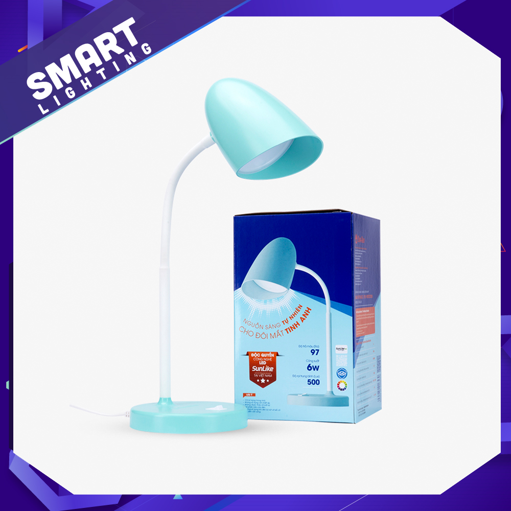 Đèn học để bàn RẠNG ĐÔNG chống cận RD RL 38 kèm bóng LED 6W tiết kiệm điện năng, bảo vệ thị lực