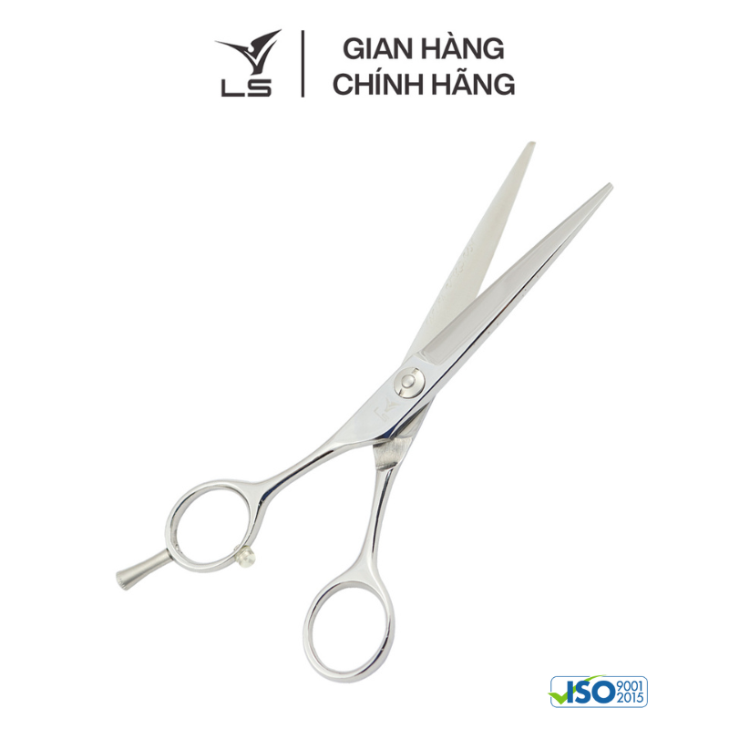 Kéo cắt tóc LS lưỡi thẳng quai cân đối xứng đỡ ngón tháo rời CB15L/6.0