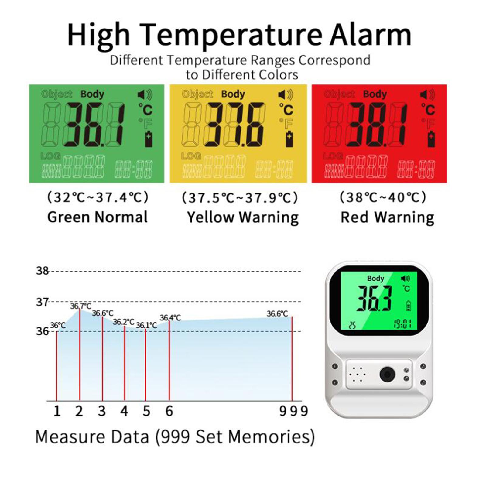 Wall-Mounted Body Thermometer Non- Infrared Digital Thermometer