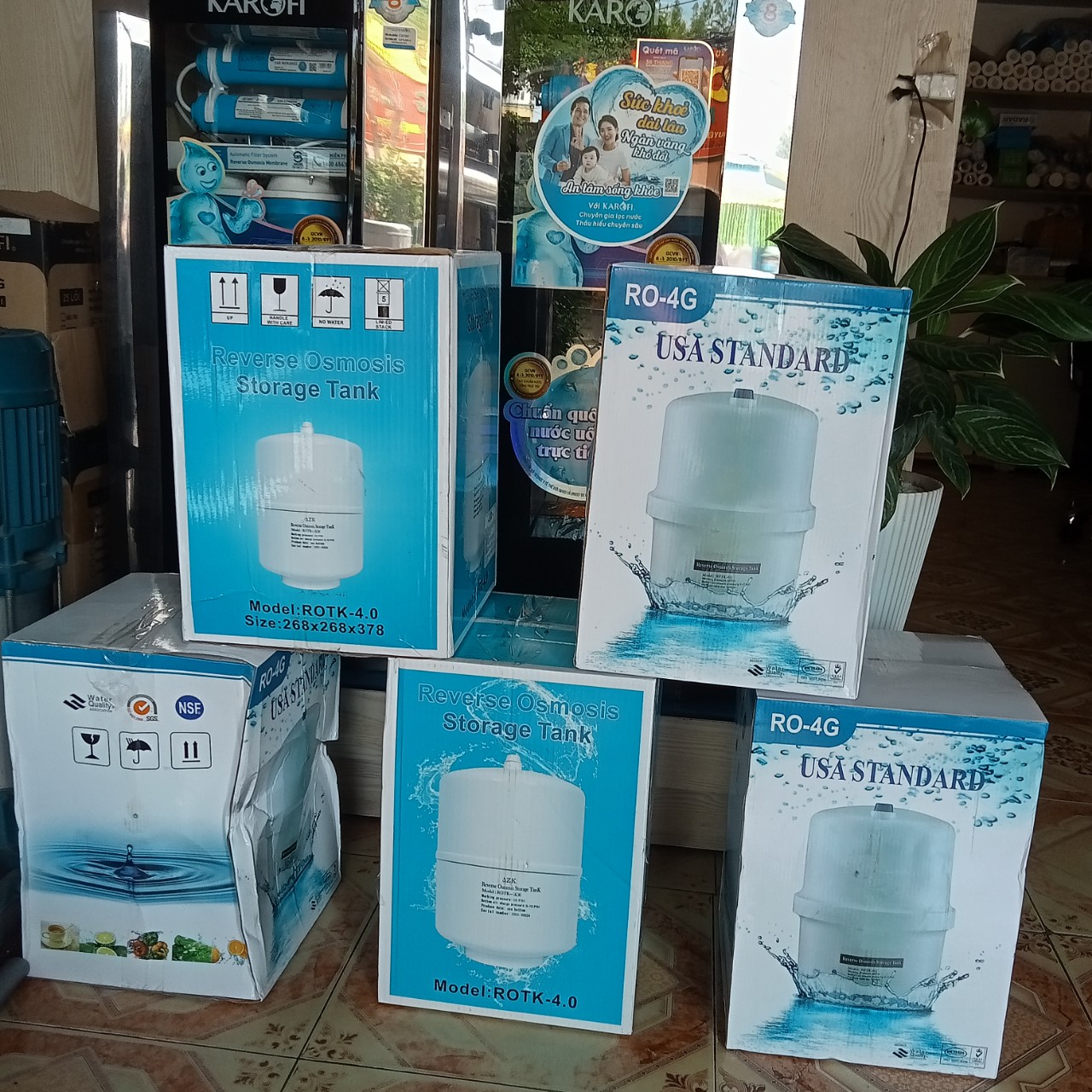 BÌNH ÁP THÉP 4.0G - DÙNG CHO MÁY LỌC NƯỚC RO