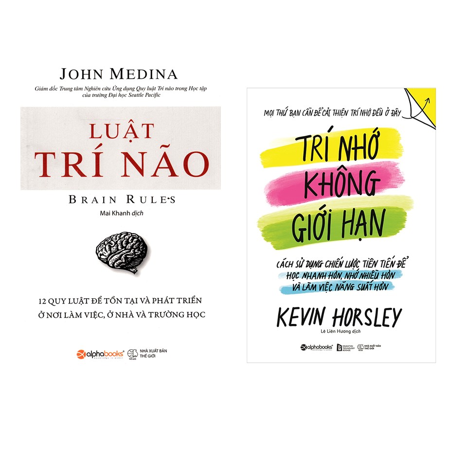 Combo Kỹ Năng Rèn Luyện Trí Não: Luật Trí Não + Trí Nhớ Không Giới Hạn