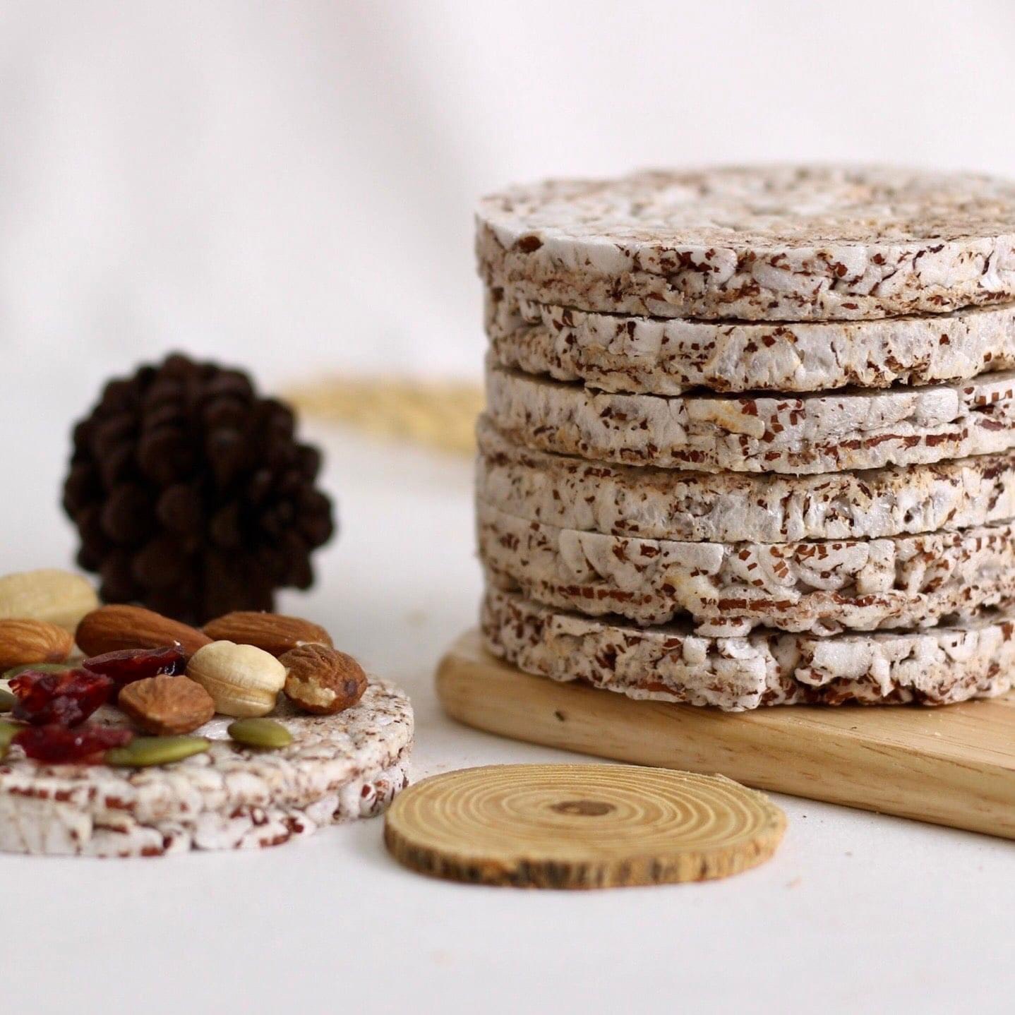 Bánh gạo lứt nguyên hạt - túi 500g  - ăn kiêng, healthy, giảm cân, tiểu đường