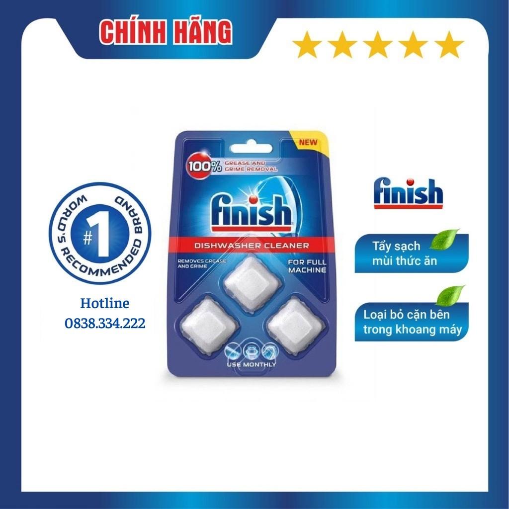 Vỉ 3 viên vệ sinh máy rửa chén bát Finish Chính hãng