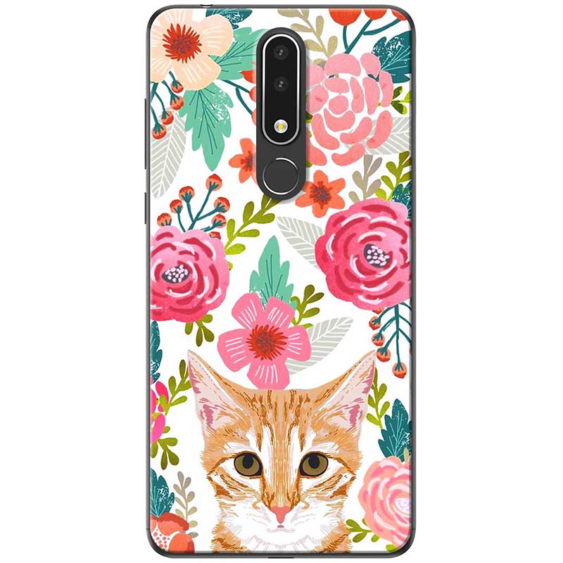 Ốp lưng dành cho  Nokia 3.1 Plus  mẫu Mèo hoa