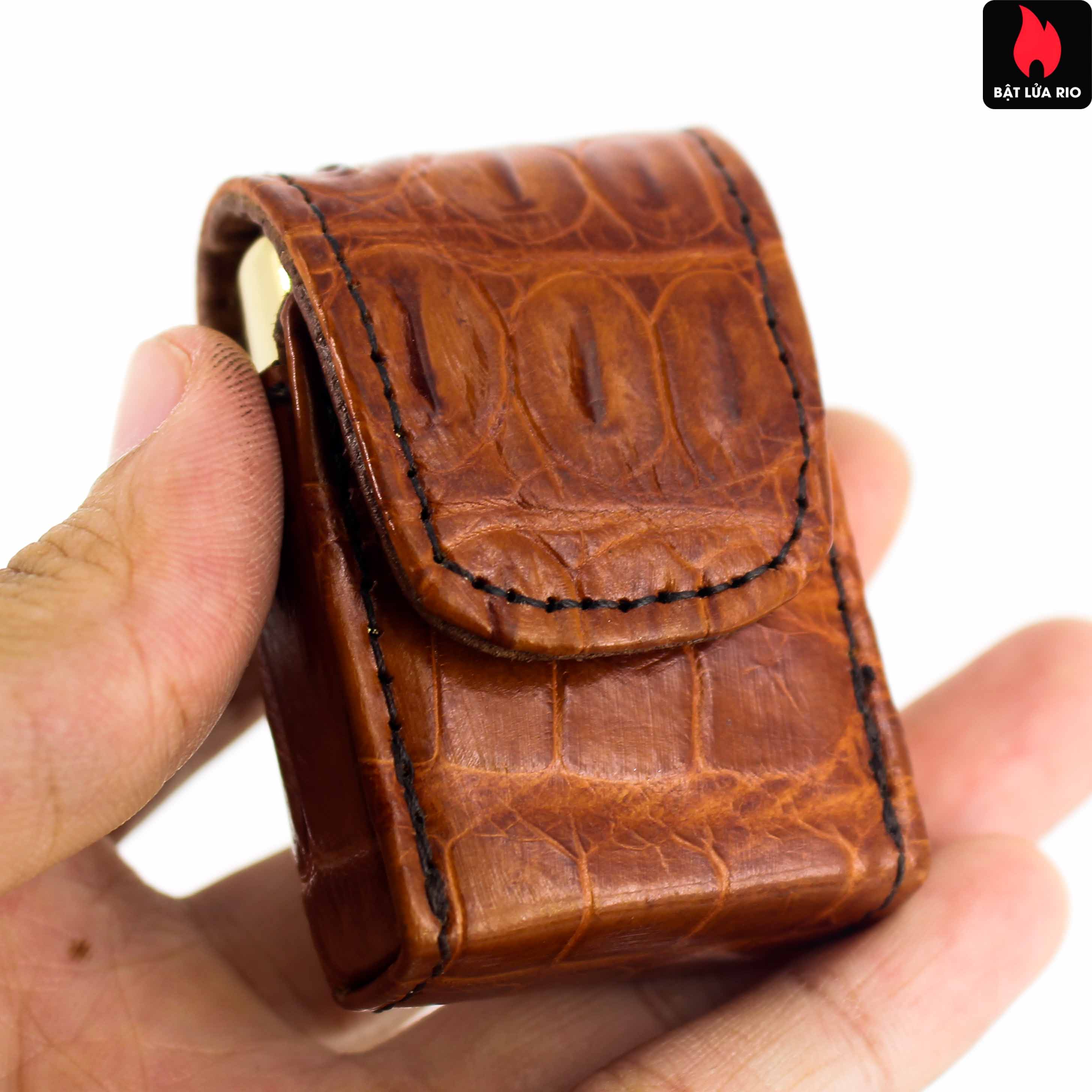 Bật Lửa Bao Da Cá Sấu