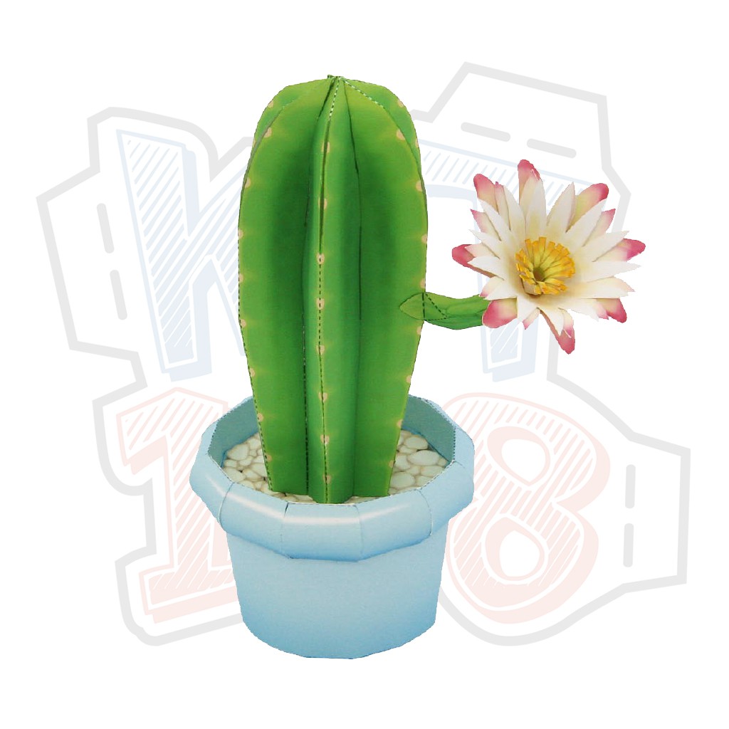 Mô hình giấy cây cảnh Columnar Cactus - Cây Xương Rồng