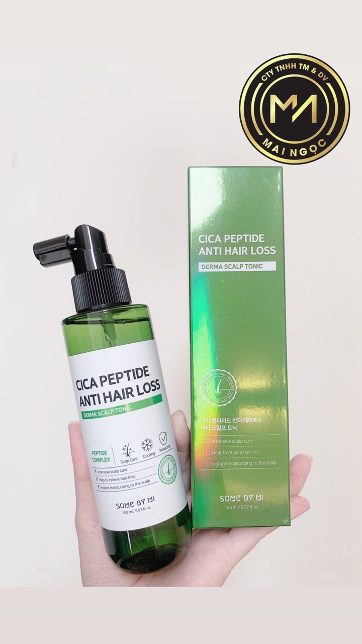 Xịt dưỡng tóc ngăn ngừa rụng tóc Some By Mi Cica Peptide Anti Hair Loss Derma Scalp Tonic 150ml