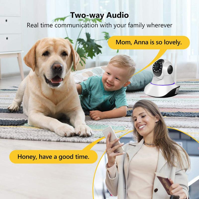 Camera IP WiFi HD 3MP Camera quan sát gia đình thông minh Giám sát 360 độ PTZ Kamera Bảo vệ an ninh trong nhà Pet Baby Video Monitor Kích thước cảm biến Secur Cam: Chỉ camera 1080P