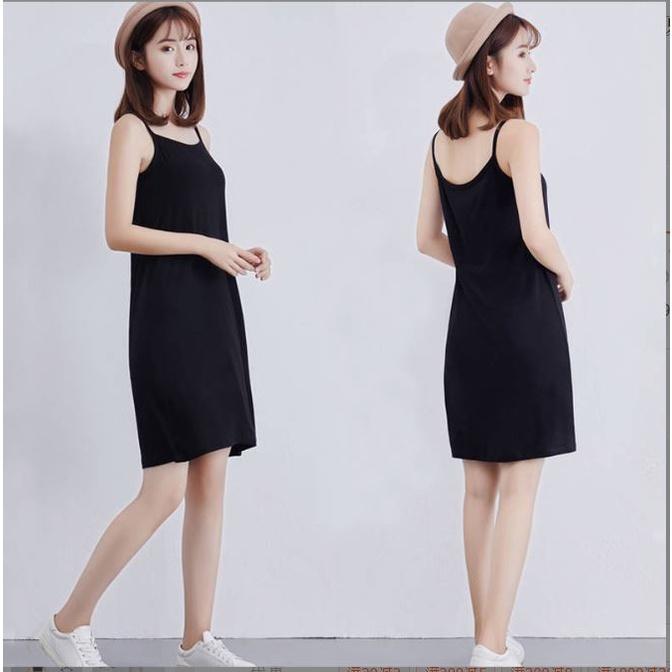 Xả kho váy ngủ hai dây cổ tròn Đầm mặc nhà thun cotton thoáng mát hàng bom giá rẻ