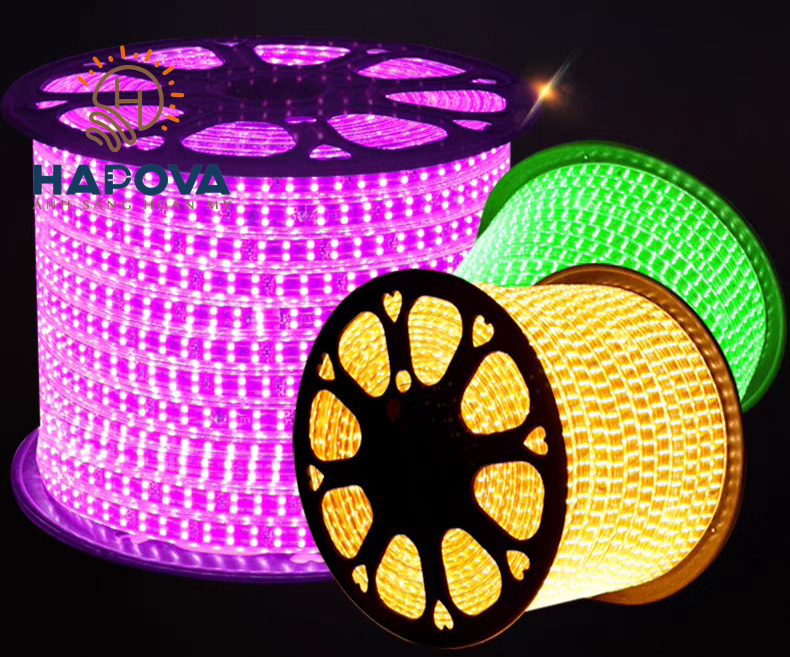 Dây đèn led trang trí dây đôi HAPOVA DIFIT 2835 đủ màu sắc