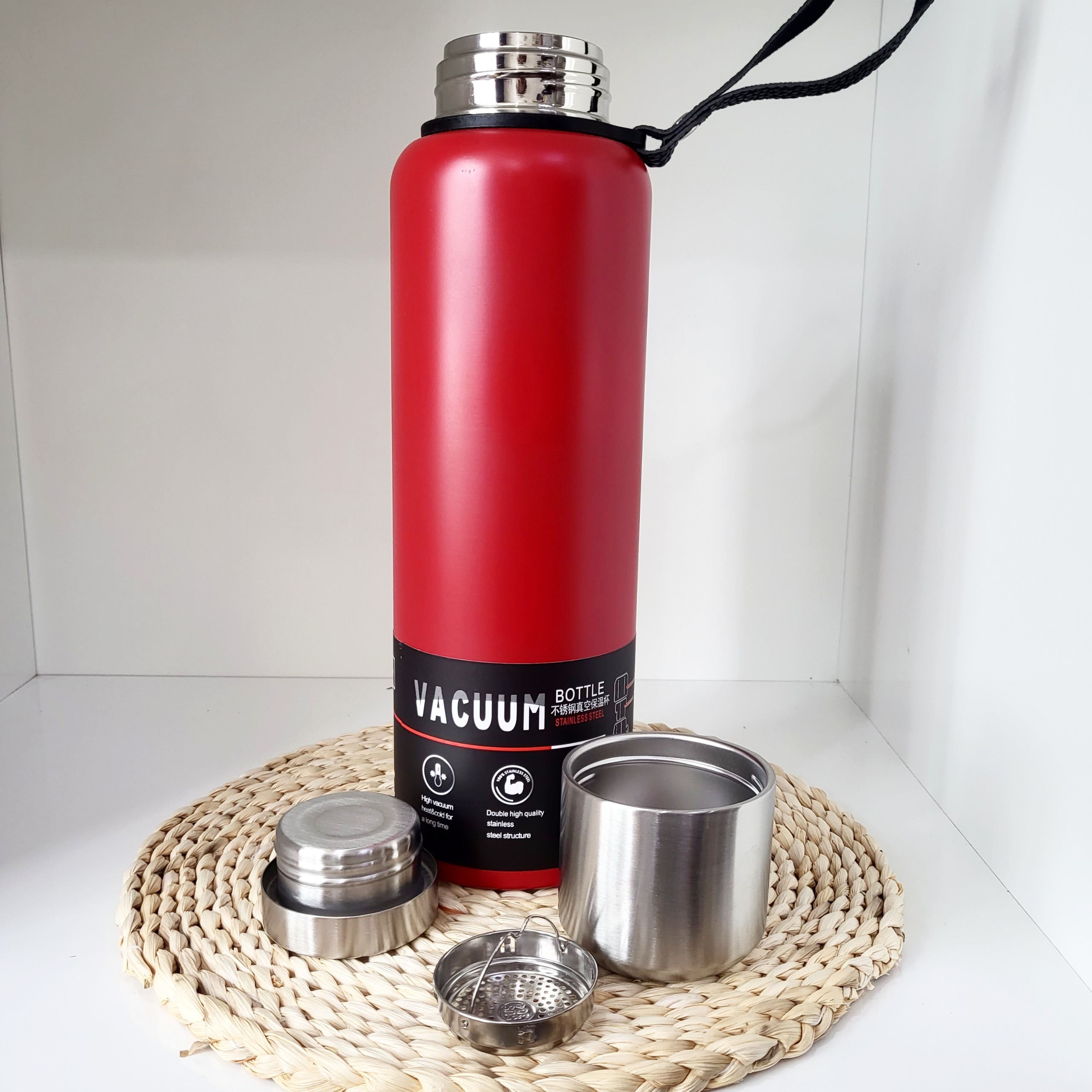 Bình Nước Giữ Nhiệt Kim Cương Inox Cao Cấp - 1500 Mil
