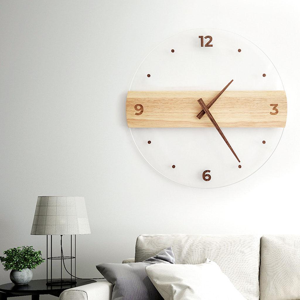 Simple Nordic Wall Clock 16 inch Clear Decorative Bedroom