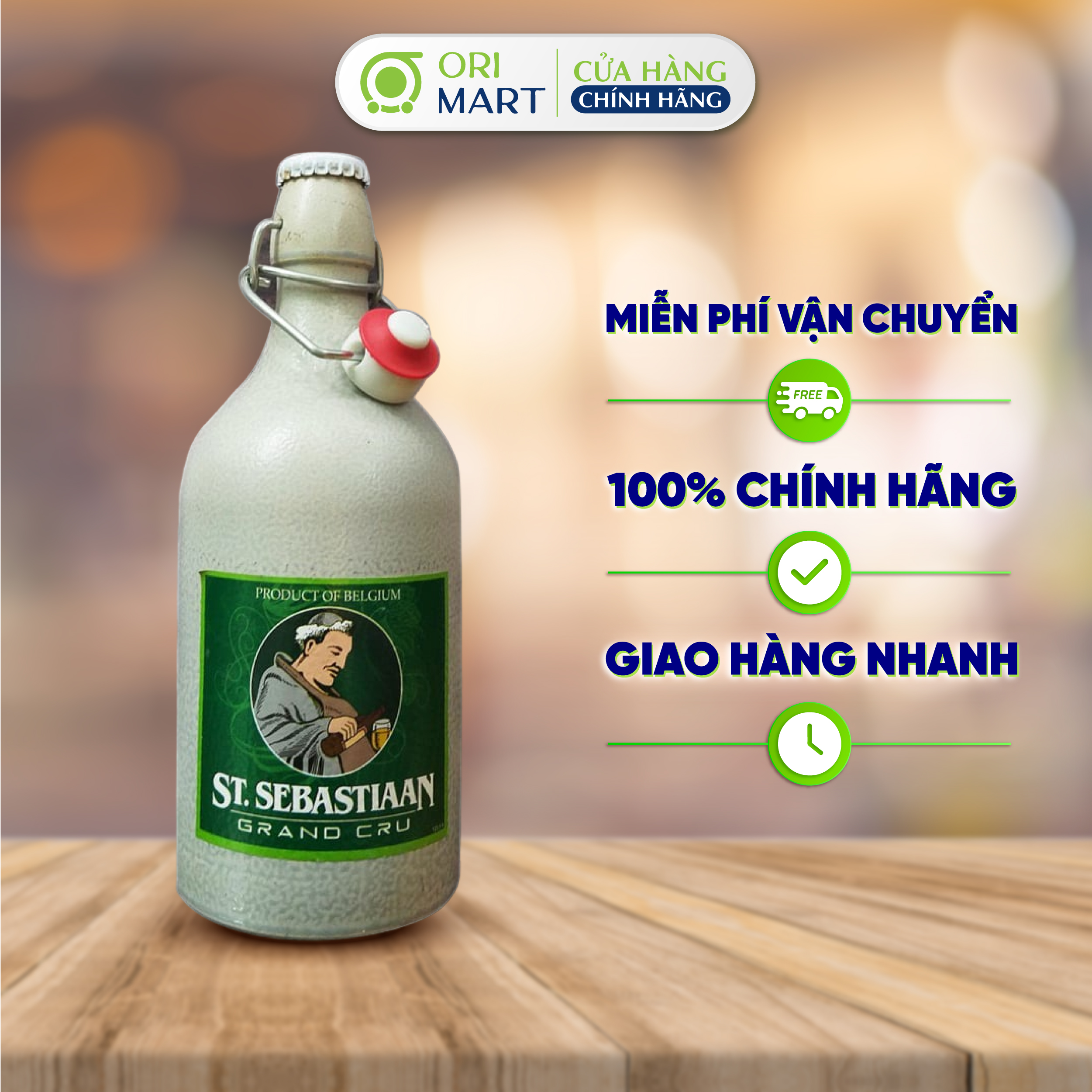 Bia Sứ Thầy Tu ST.SEBASTIAAN GRAN CRU Thơm Ngon Đậm Vị 550ml Nhập Khẩu Từ Bỉ ORIMART